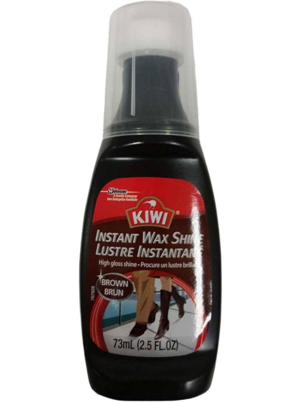 Instant Wax Shine - Brown, 2.5 Fl Oz - 12 Pack, High-Gloss Finish, Easy